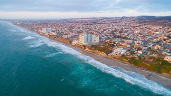Vista área del Malecón Playas