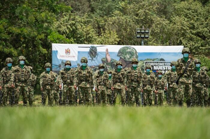 Los uniformados habrían sido retenidos por civiles de La Hacienda, zona rural de El Tambo - crédito Ejército Nacional