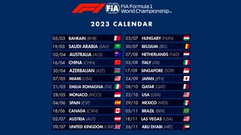 Las fechas oficiales del calendario