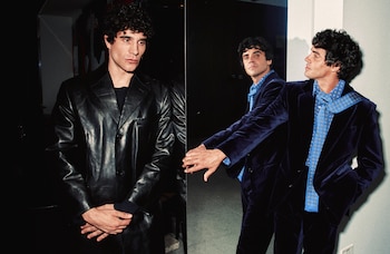 From left, Spanish directors Javier Calvo and Javier Ambrossi, also known as Los Javis, in Los Angeles, July 2026. “In the middle of shooting, we were like, we have to finish this relationship,” said Ambrossi. “We were ready for ‘La Bola Negra’ to be our last movie.” (Sela Shiloni/The New York Times)