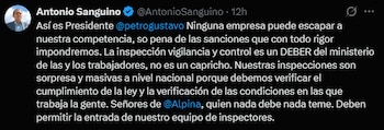 El ministro del Trabajo respalda