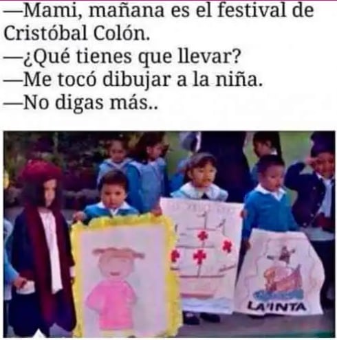 Los memes que circularon en redes sociales este 12 de octubre por la conmemoración del Día de la Nación Pluricultural en México (Redes sociales)