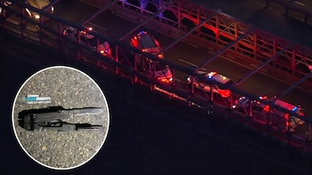 La policía de Nueva York mató a tiros a un hombre armado con un cuchillo en el puente de Brooklyn