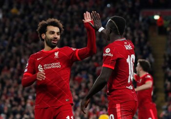 Mohamed Salah y Sadio Mané,