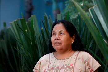 La l�der ind�gena Mar�a de