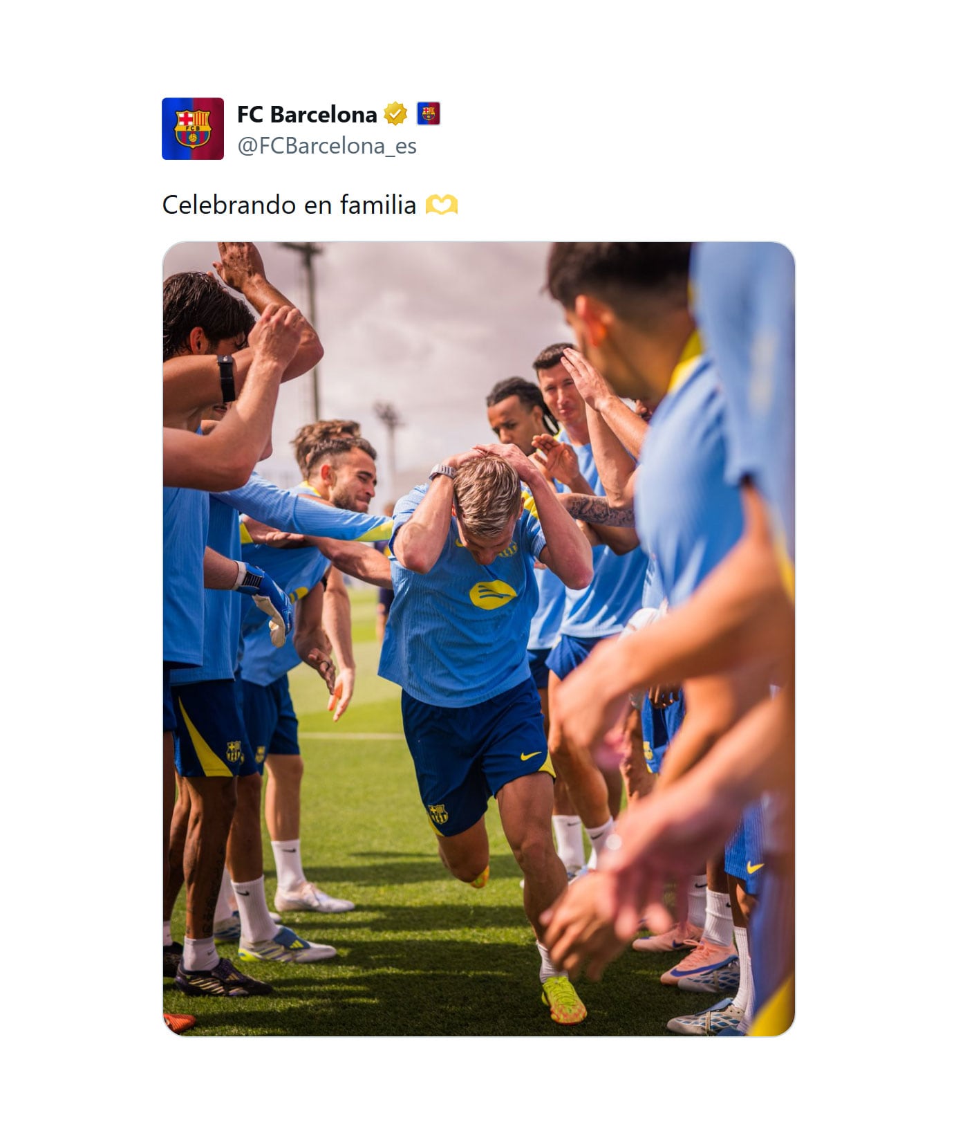 El Barcelona festejó el cumpleaños de Dani Olmo y lanzó una leve burla al Real Madrid