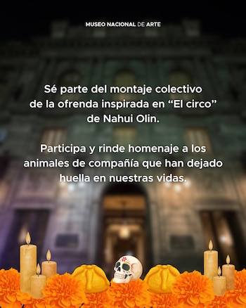 La convocatoria está abierta a cualquier visitante, sin límite de edad. (Facebook/Museo Nacional de Arte INBA)