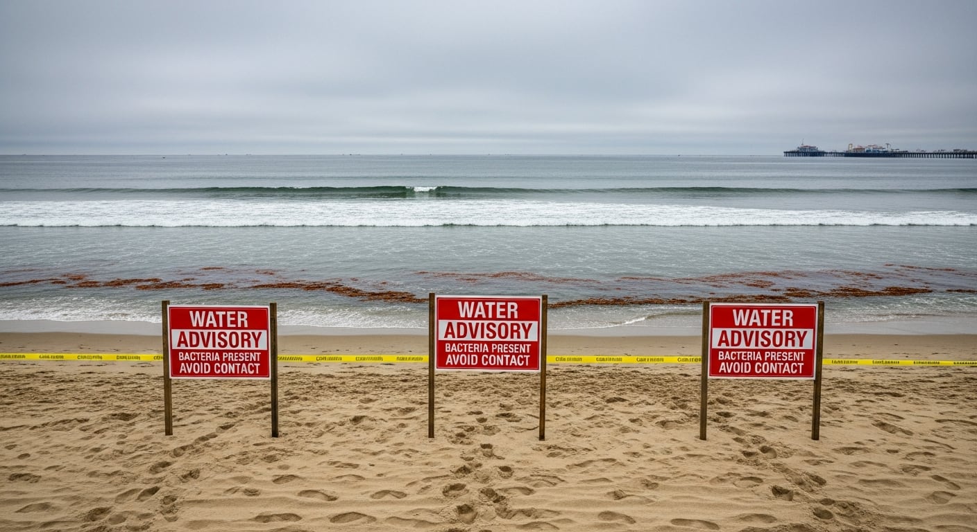 Las playas de Santa Mónica, Topanga Canyon Beach, Malibu Lagoon, Escondido State Beach, Puerco Beach y Will Rogers State Beach presentan contaminación bacteriana. (Imagen Ilustrativa Infobae)