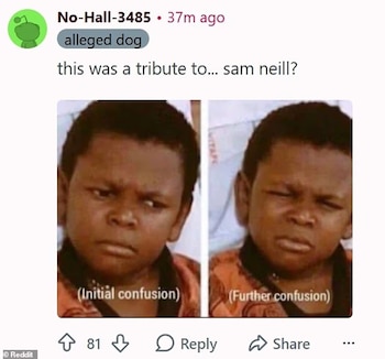 Critican a Alec Baldwin por su mensaje de homenaje a Sam Neill