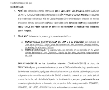 Defensor del Pueblo pide al