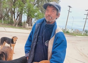 El cuerpo de la víctima