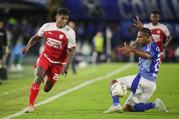 En otra edición del clásico capitalino, Millonarios quiere seguir su recuperación con un triunfo ante el campeón de Colombia-crédito Cristian Bayona/Colprensa
