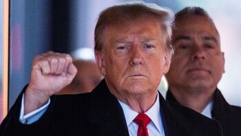 Donald Trump abandonó la corte