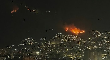 Así se veían las llamas