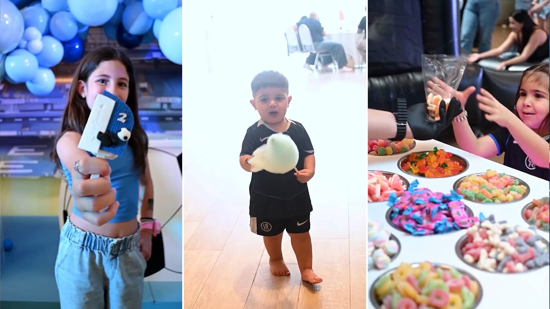 Los niños disfrutaron de zonas de juegos, arte y una mesa de dulces repleta de golosinas y cupcakes personalizados