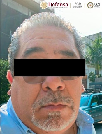 Tras la detención, fue trasladado a la sede de la FGR en Guadalajara. Crédito: Gabinete de Seguridad