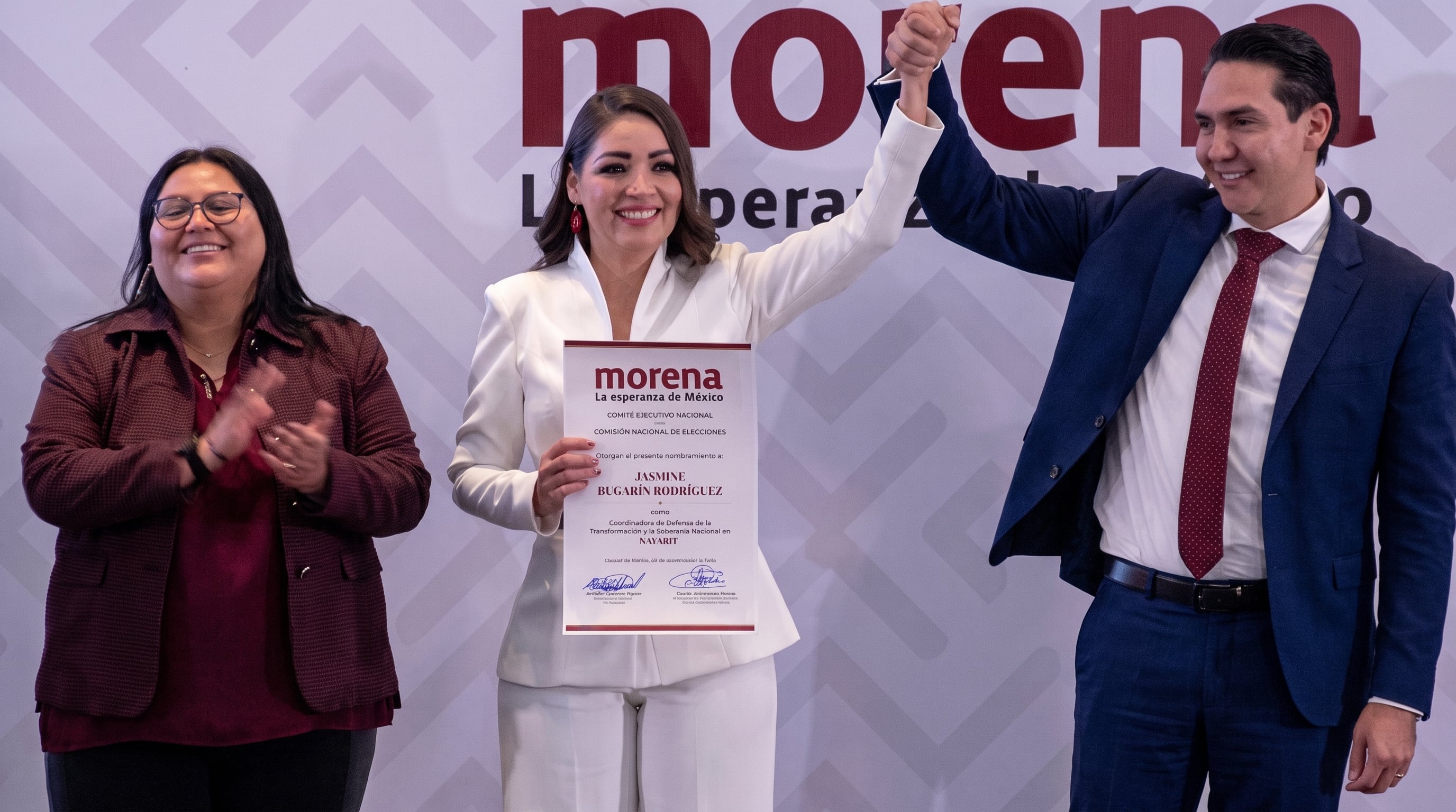 Jasmine Bugarín descartó solicitar protección especial durante el proceso interno y pidió equidad para los aspirantes. (Archivo Infobae)