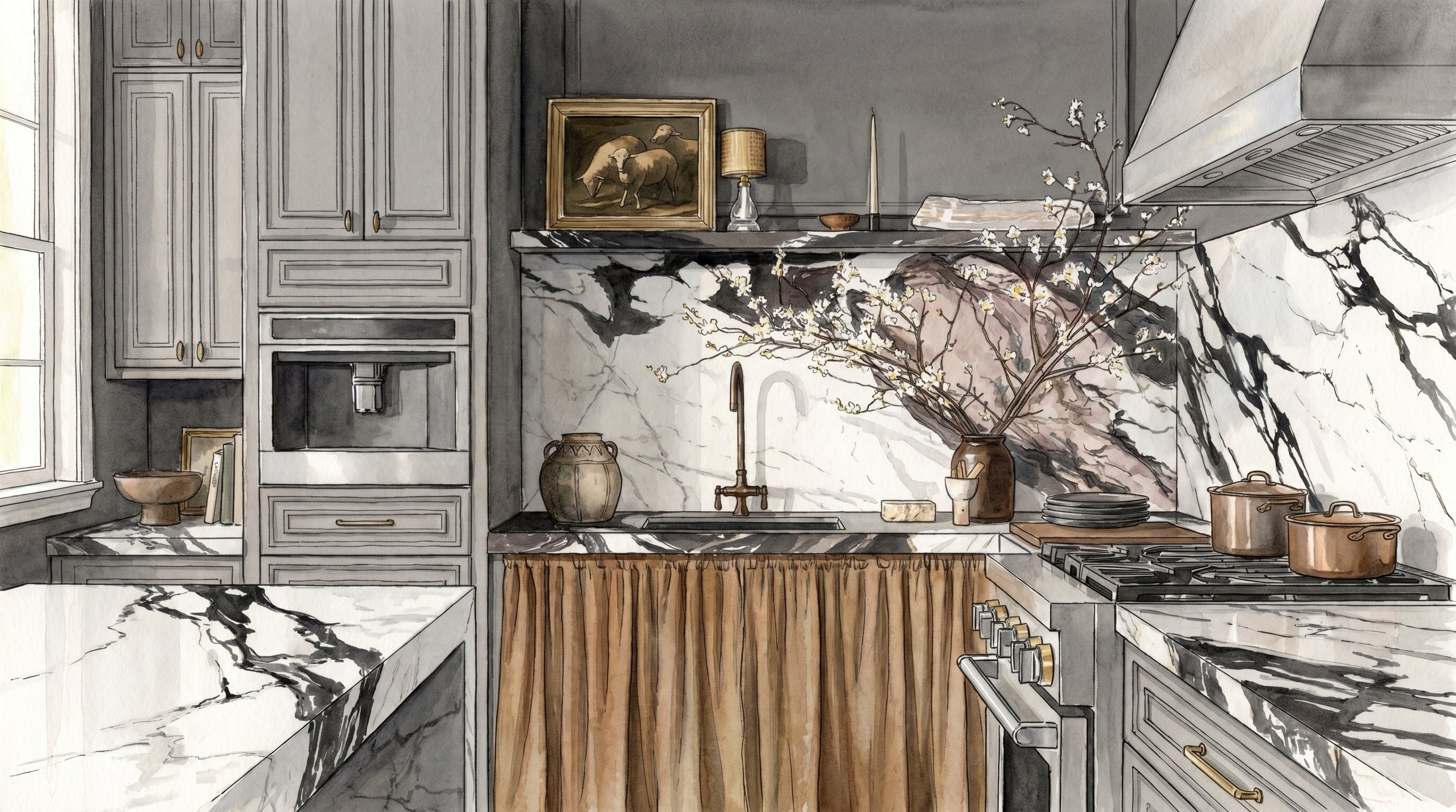 Las faldas de tela vuelven como recurso decorativo y funcional en el hogar moderno. (Imagen Ilustrativa Infobae)
