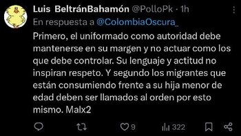 El usuario indicó que ambas