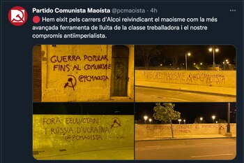 Partido comunista español hizo apología