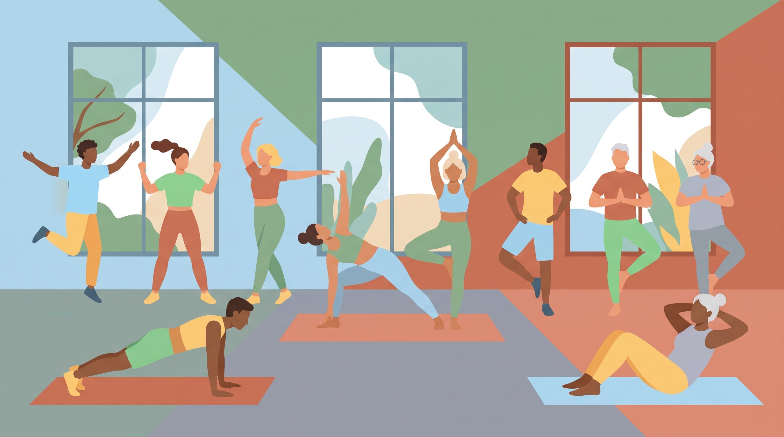 El ejercicio bajo techo ofrece una alternativa práctica para mantenerse activo en el hogar, en una pileta cubierta o en espacios cerrados de uso común (Imagen Ilustrativa Infobae)