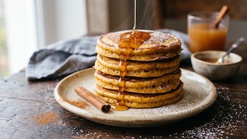 Receta de panqueques de calabaza, rápida y fácil