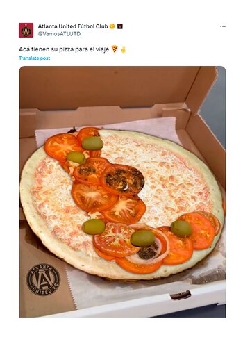 La Pizza en forma de