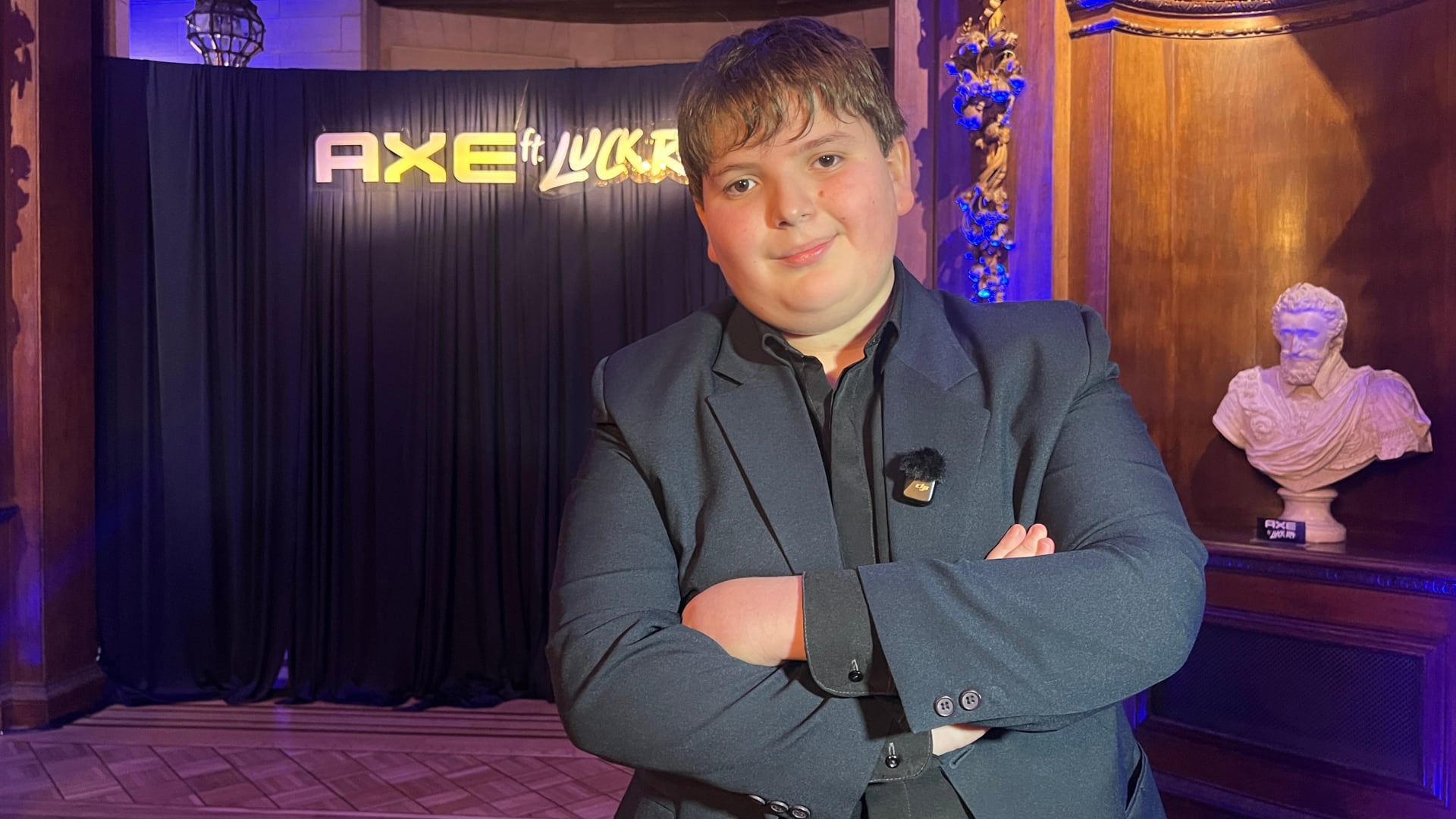 Felipe Molina durante la presentación de la fragancia de AXE por Luck Ra, una edición limitada que combina perfumería y música (Gaston Taylor)