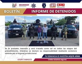Los cuatro sujetos fueron detenidos