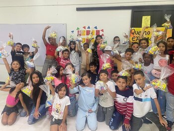 Los estudiantes de la Institución