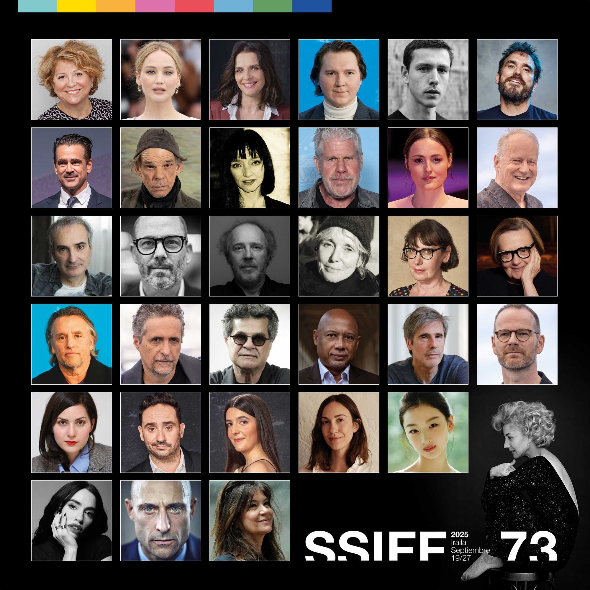 Imagen de las estrellas que estarán en el Festival de San Sebastián 2025