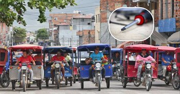El agresor del mototaxista usó