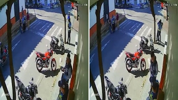 Buscan al hombre que noqueó a un agente durante un procedimiento vial - crédito @ColombiaOscura/X