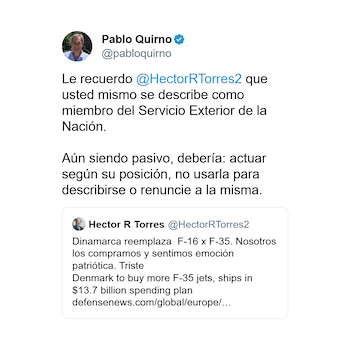 El tweet de Pablo Quirno