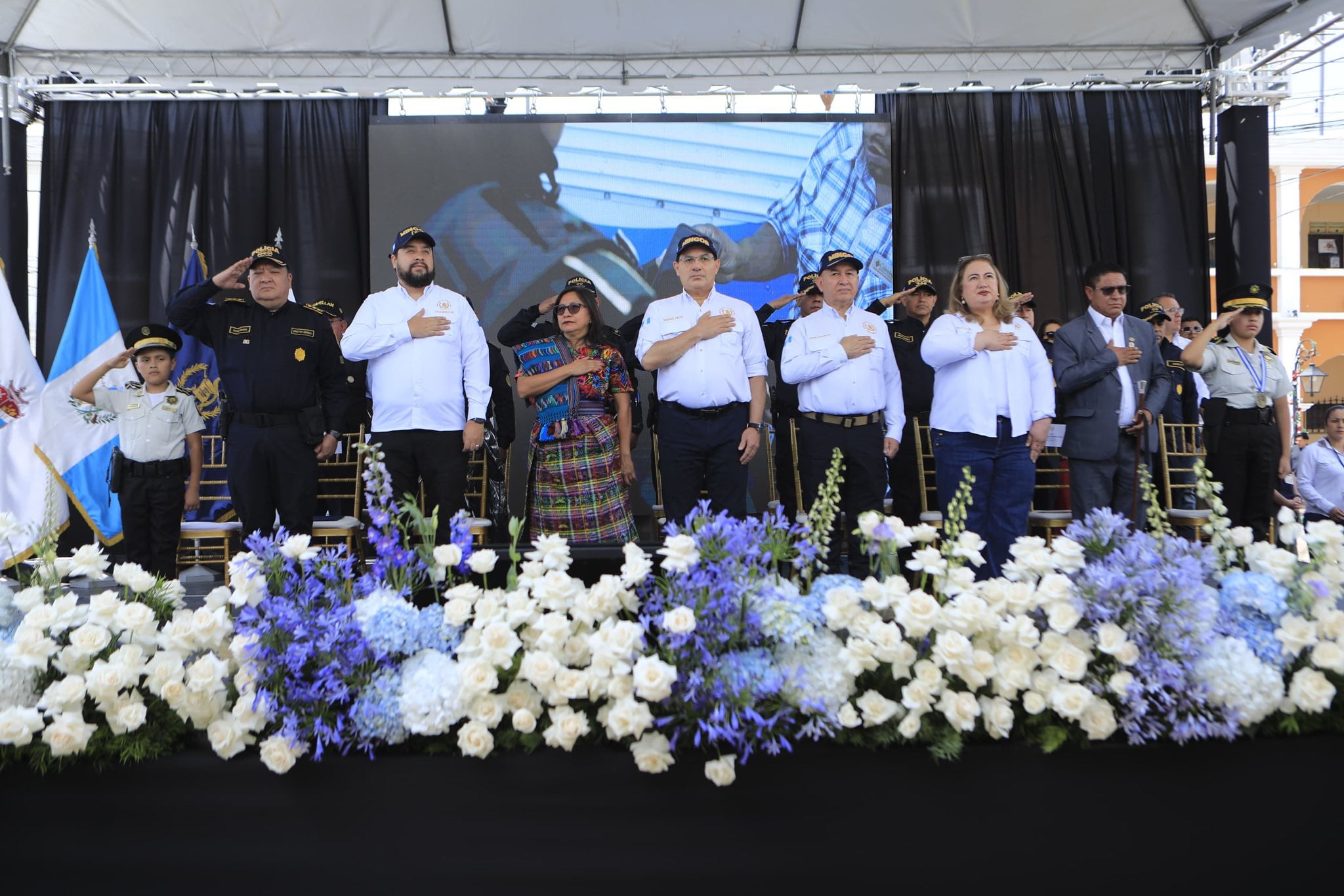 La inauguración de la nueva sede de la PNC en Tecpán fortalece la infraestructura policial en Chimaltenango, Guatemala. (Fotografía: Ministerio de Gobernación)