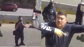 Policías sometieron a un hombre enfrente de su familia en Michoacán (Foto: Captura de pantalla / Facebook / @grupomarmor)