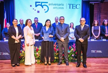 Ceremonia realizada para conmemorar más de cinco décadas de servicio de la casa de enseñaza. Crédito: Tecnológico de Costa Rica