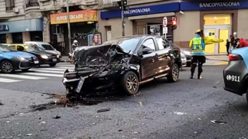 Así quedó el automóvil en