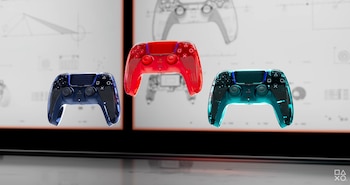 Los nuevos mandos de la PS5 serán translúcidos, como en los años 90. (Sony)