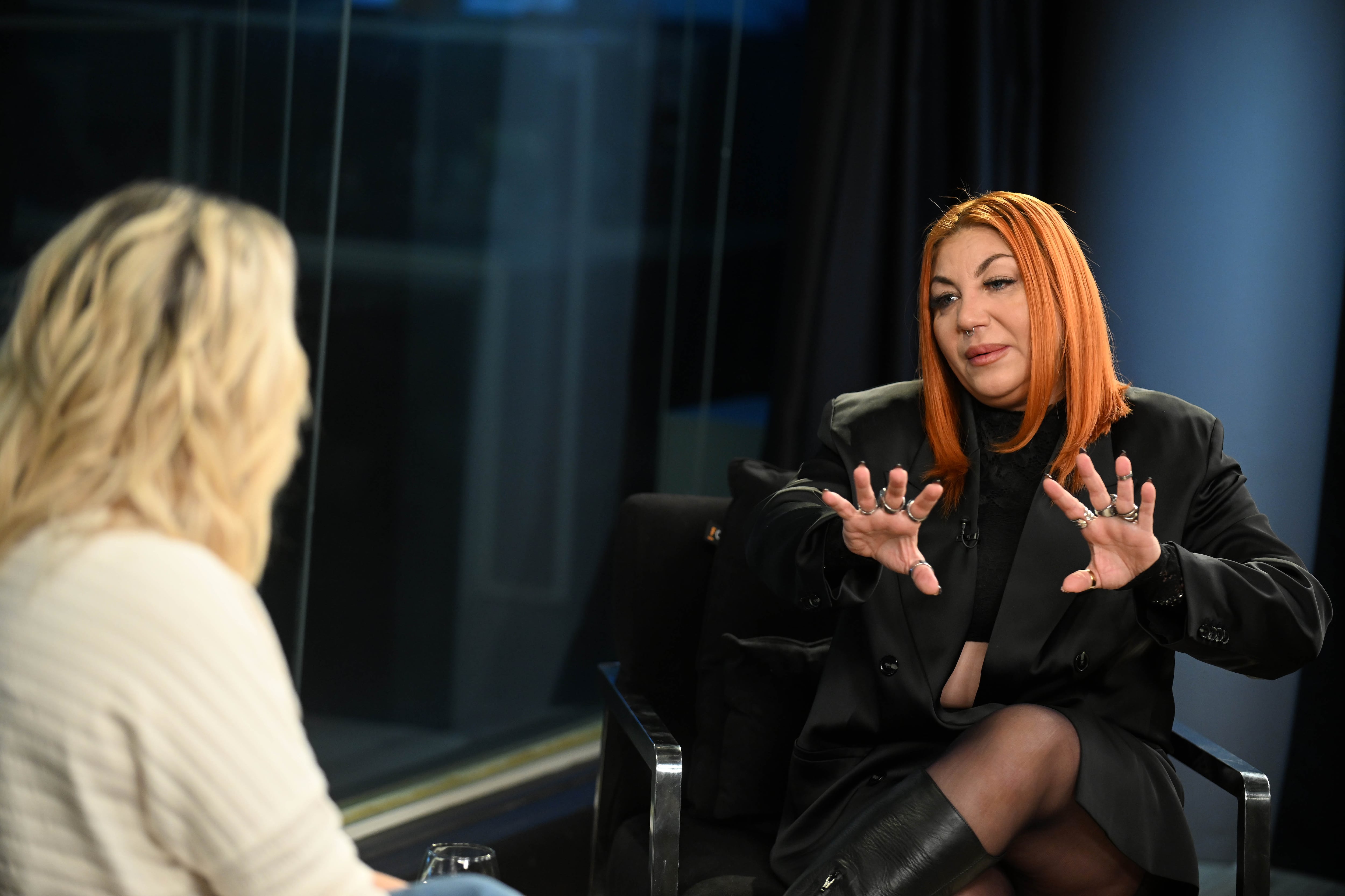 “Estoy sanando, de a poquito. Es un laburo”, aseguró Lourdes Fernández en diálogo con Infobae. (Maximiliano Luna)