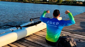 Perdió las piernas en un