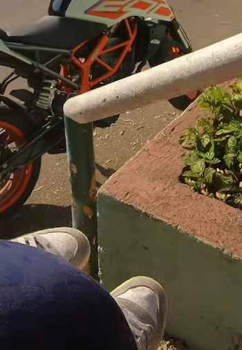 El conductor de motodidi la