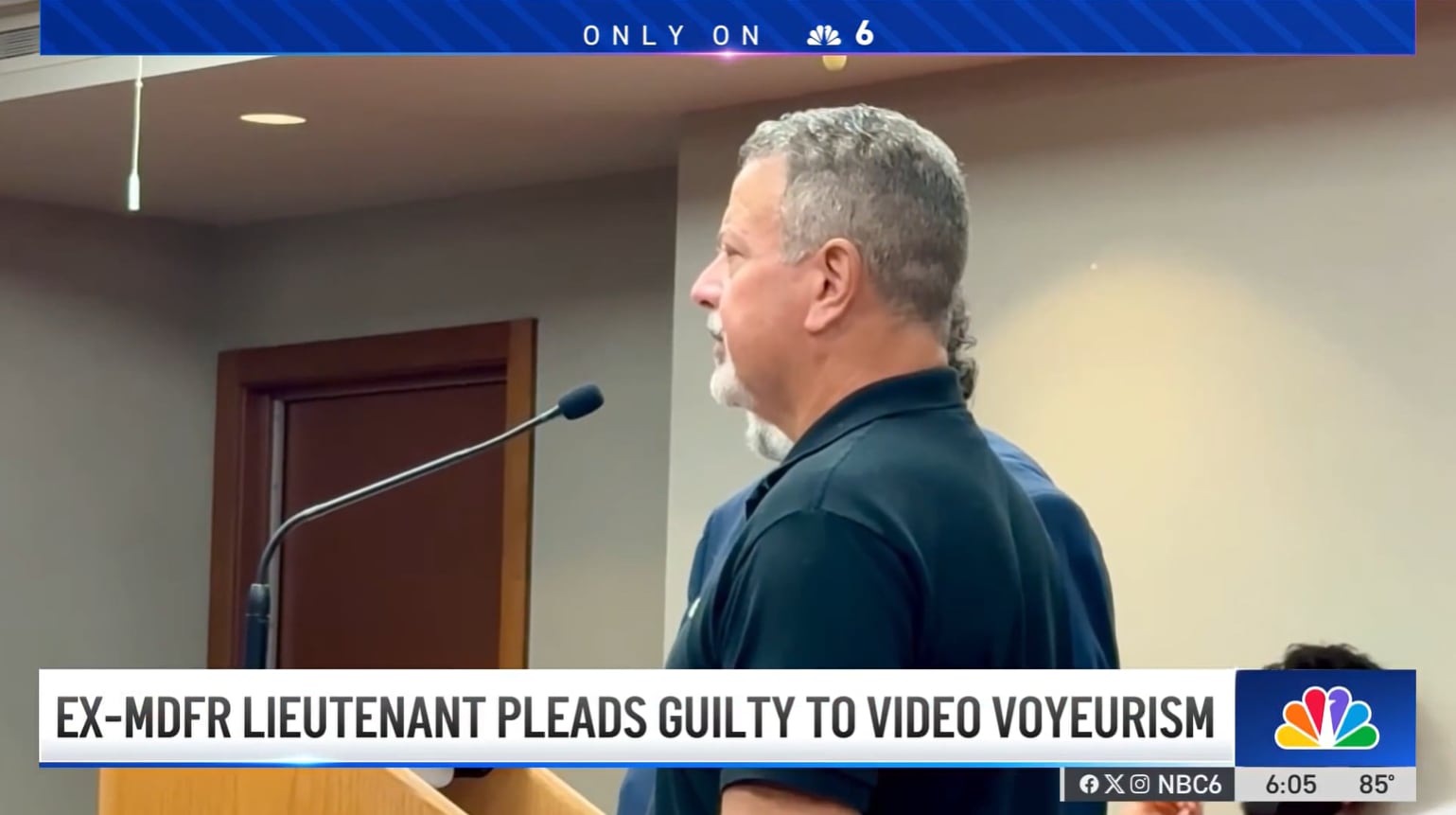 El acuerdo judicial por el caso de Miami-Dade le impuso a Fernández tres años de libertad condicional, sin pena de prisión ni condición de delincuente condenado (Captura de video: NBC 6).
