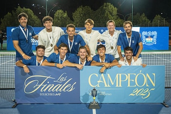 Campeones. La celebración del plantel