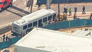 Un autobús se estrelló en