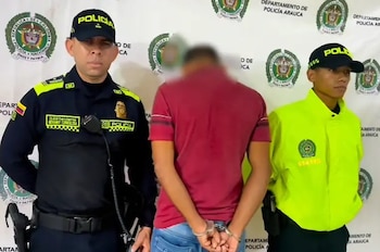 Un juez impuso medida de aseguramiento en prisión contra el sospechoso de 46 años tras su captura en el barrio San Luis - crédito Policía Arauca