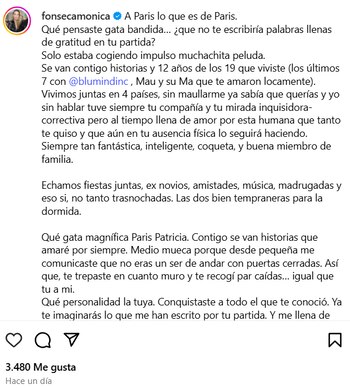 Este fue el emotivo mensaje
