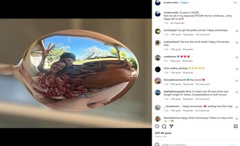 Danny Moder homenajeó el aniversario