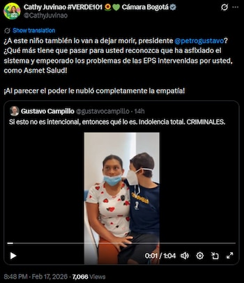 Cathy Juvinao critica la gestión