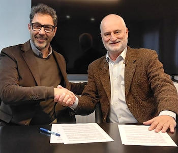 Alberto Biglieri, interventor de la UOM, y Leandro Querido, de Transparencia Electoral